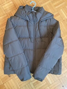 ZARA Olive Green Jacket with Label Detail